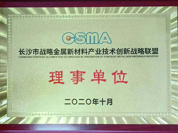 长沙市战略金属新材料产业技术创新战略联盟理事单位